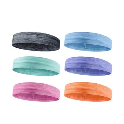 China High Stretch Workout Headbands Sweat Headbands For Women Men Workout Wicking Sports Non-Slip Sweatband 6-Pack for sale