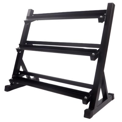 China Durable Three Layer Customized Commercial And Household Dumbbell Fitness Rack for sale