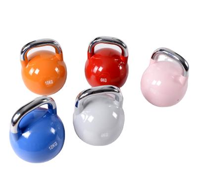 China Hotsale Universal Electroplating Handle Painted Steel Competition Kettlebell 12kg-32kg for sale