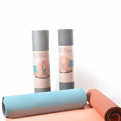 China Eco-Friendly Durable Custom Printed Anti-fatigue Tape Yoga Mat Mat Mat for sale