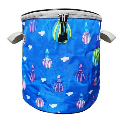 China Large Toy Storage Bag And Play Washable Mat Portable Slideaway Basket Kids Toy Storage Bags for sale