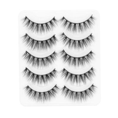 China 25-30 Whole False Eyelashes Supplies 3d 4d 5d Vegan Premade Vendor False Eyelashes Clear Vending Strip Mink Eyelashes for sale