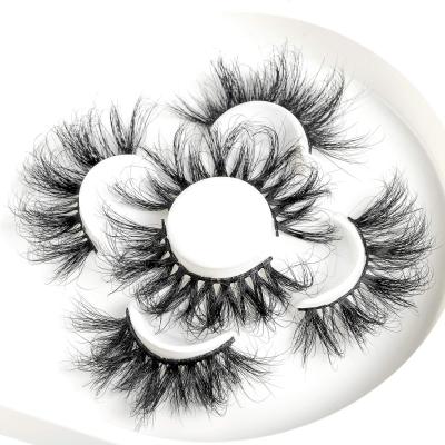 China 25-30 volume h-26f 18mm 3d 25mm mink eyelash seller wholesale extra fluffy whole mink eyelash best saler for sale