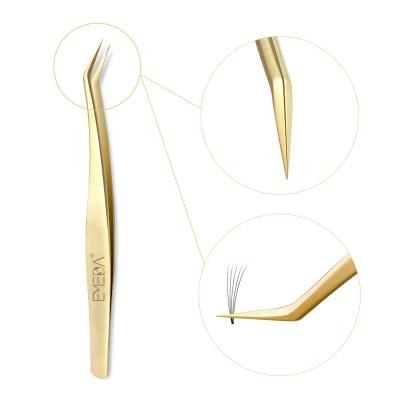 China Makeup Fokison Electronic Component Eye Lash Private Label Tweezers Eyelash Extension for sale