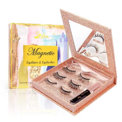 China Aoto Eyelash Natural Soft Glue Pen Clip Magnetic Eyelashes Moxilashes for sale