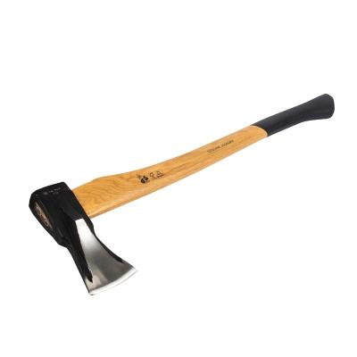 China Best price good quality carbon steel wood forged hand ax with wooden handle hatchet camping for sale