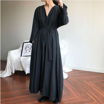 China Breathable Women's Dress Breathable Wholesale Fashion Summer Spring Elegant Casual Dresses Retro Ladies Long Sleeve for sale