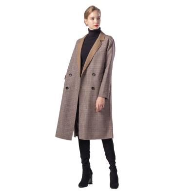 China Plus size winter coat and jacket women elegant cashmere coat plus size fashion woolen female jacket coat Korean warm cape long for sale