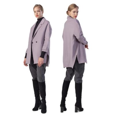 China Japanese Spring Autumn100% Wool Blend Shorts Double Face Fabric Breathable Warm Handmade Woolen Ladies Overcoat Japanese Women for sale