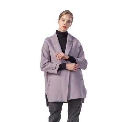 China 2020 Autumn New Design Breathable Light And Woolen Overcoat Ladies Double Face Soft Warm Handmade Cloth for sale