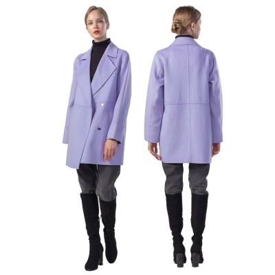 China Purpler Single Breasted Breathable Lapel Plus Size Outwear Long Wool Mid Length Jacket Coat Winter Overcoat For Women for sale