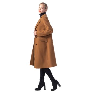 China Other Women's Solid Color Winter Overcoat Elegant Classic Mid Length Thicken Warm Cashmere Woolen Coat For Men for sale