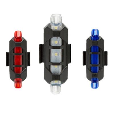 China Rechargeable Front Headlight Rear LED Super Bright Bicycle Light USB 100mah Lithium Battery 