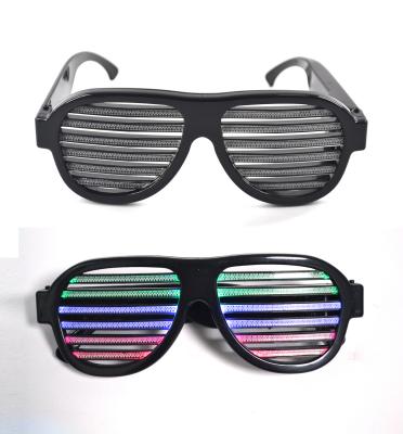 China Sound Activated USB Rechargeable Sound Activated Glasses For Nightclub Halloween Christmas Birthday Party Supplies Decoration Toys for sale