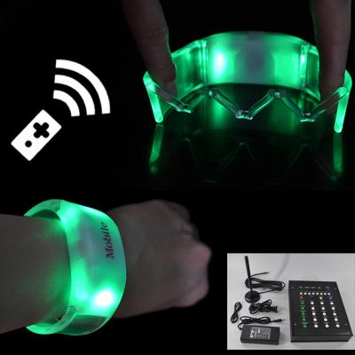 China Concert Remote Control Gift Party Remote Control Flashing Led Bracelet Led Bracelet for sale