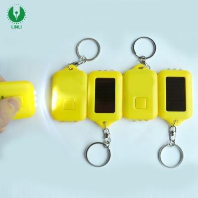 China Promotion/Gift/Rechargeable Solar Keychain Emergency/Advertising Gift, Logo Led Solar Keychain Customized High Quality for sale