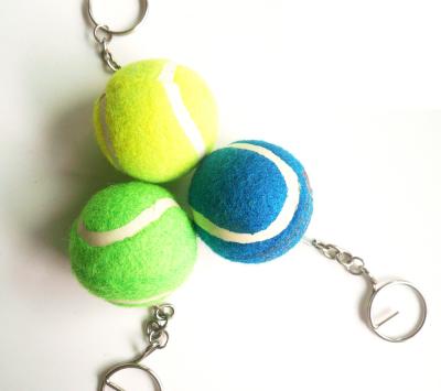 China Promotion Gift Sport Style Mini Tennis Ball Keychain Tennis Keychain Best Gift For Sports Lovers for sale