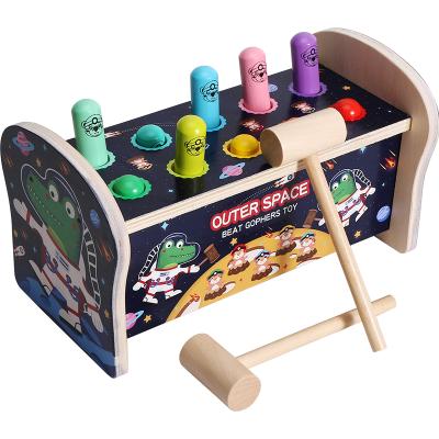 China Whac-a-mole Lightening Toys Wooden Boys and Girls Play Beat-a-mole Toys Interactive Kick-a-Game Props for sale