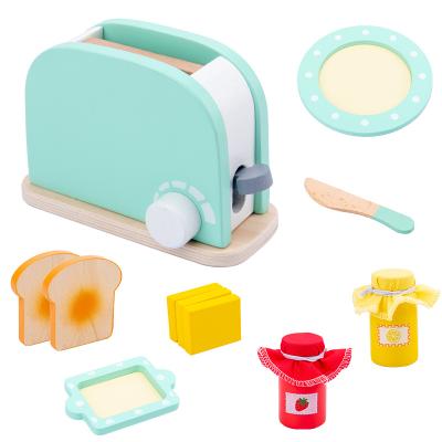 China Fun and Durable Manufacturer Makes Simulation Kitchen Wooden Toaster Cooking Toys for Boys and Girls for sale