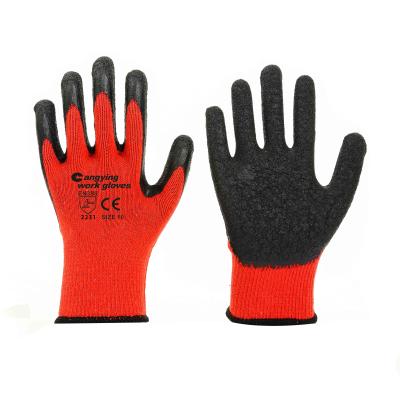 China Construction Gloves China Factory Cotton Rubber Gloves Industrial Gloves Safety Construction Work Gloves for sale