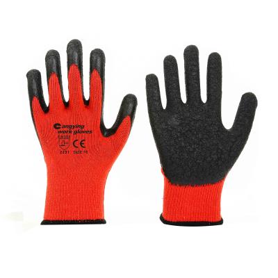 China General Handling Comfortable And Natural Latex Coated Protective Gloves Working Gloves CE Mechanic Gloves for sale