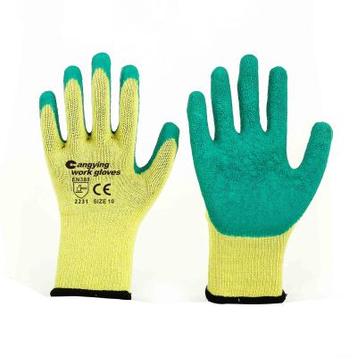 China Wholesale building and construction work china manufacturer warehouse worker gloves farm hand gloves latex coated construction gloves for sale