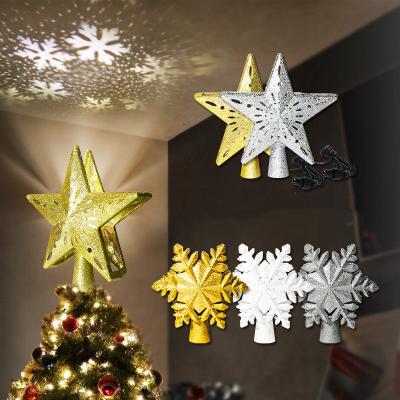 China New-designed 2021 Christmas Tree Decoration Holiday Light Flashing Pendant Led Projection Lamps for sale