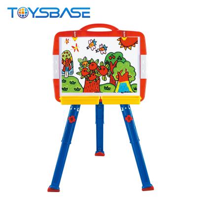 China EN71 Multi-Functional Kids Drawing Board Tests Plastic Report Large Size And Art Painting Easel for sale