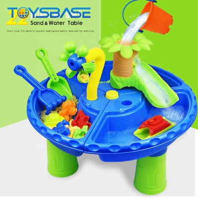 China Outdoor Beach Playset Plastic Summer Kids Sand 22PCS Water Table Toy for sale