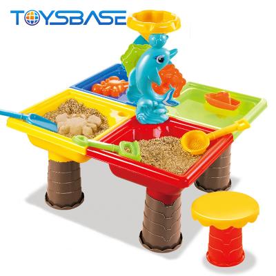 China Sand Toy Beach Sand and Water Play Table Beach Set - Kids Beach Toys Set Outdoor Beach Sand and Water Play Table for sale