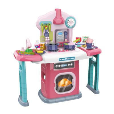 China New Plastic Kitchen Toy Spray Water Pretend Play Kids Cooking Table for sale