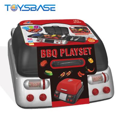 China Plastic Kids Pretend Plastic Play Kitchen BBQ Game Barbecue Toy for sale