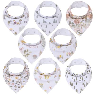 China Absorbent Cotton Antibacterial Super Baby Burp Bandana Bibs Baby Bibs For Drooling And Teething for sale