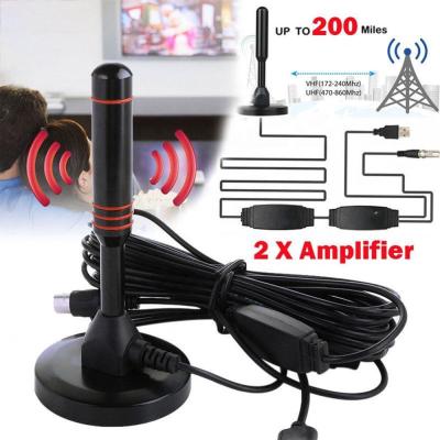 China VHF UHF DVB/PAL NTSC TV System 25DBI DVB-T Digital TV Antenna With F Male IEC Connector for sale