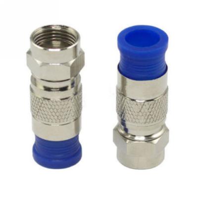 China RF Coaxial Cable RG6 Compression F Plug Connector , coaxial cable connector with cheap price for sale