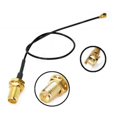 China 15CM Brass IPEX UFL IPX To SMA Male Plug Antenna Extension Cable For WIFI GSM GPS for sale