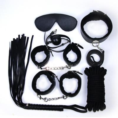 China Interactive interest 7 Kits Plush  Sex Games bdsm kits plush sex bondage set for sale