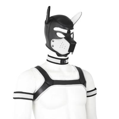 China SM Sexy Fun headgear bdsm bondage dog hood for adult games couples cosplay dog face cover sm sex toys for sale