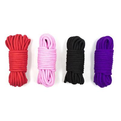 China Jute Bound equipment wholesale bound adult sm 10m cotton color bundled bdsm sex toys for sale