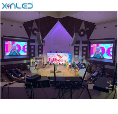 China Video Stage Best Seller p2.976 Indoor Video Wall Led Display Project For USA Church for sale