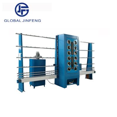 China JFP-15LB semi-automatic hotels float glass sandblasting machine for decorative glass for sale