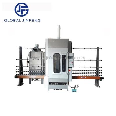 China Building Material Stores JFP2500 Vertical Glass Sandblasting Machine And Sandblaster for sale