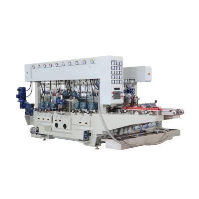 China Building Material Shops 20 Axis Double Side Pane Glass Edger Machine With Ce For Grinding Glass Over 500*300mm Thick Glass for sale