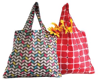 China Foldable High Quality Pattern Printing Collapsible Shopping Bag for sale