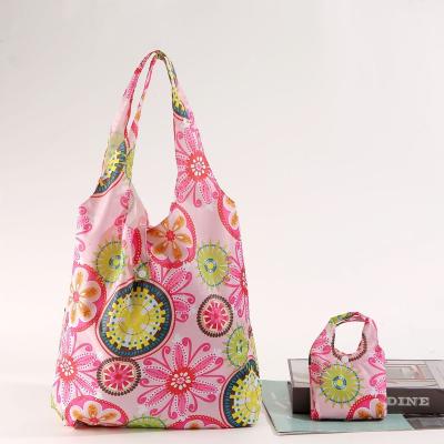 China Eco - Friendly Design Polyester Ripstop Fabric Reusable Printed Bag for sale