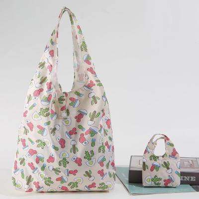 China Eco - Friendly Reusable Custom Printed Folding Reusable Totebag for sale