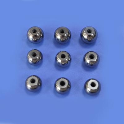 China Tungsten Carbide Processing Internal Threaded Hard Metal Valve Ball for sale