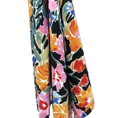 China Cheap 100% Digital Printed Fabric Polyester Summer Swimwear Shrink-Resistant Fabric For Ladies Dressing for sale