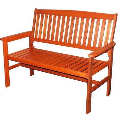 China Outdoor Garden Set 2-Seater Hardwood Garden Patio Bench Chair for sale