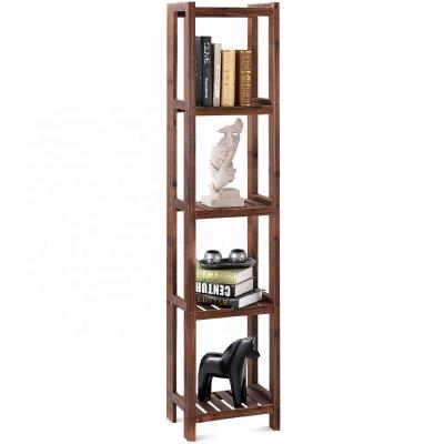 China Factory Breathable Solid Rack Flower Stand Wooden 5 Tier Tree Storage Serving Rack For Sale for sale